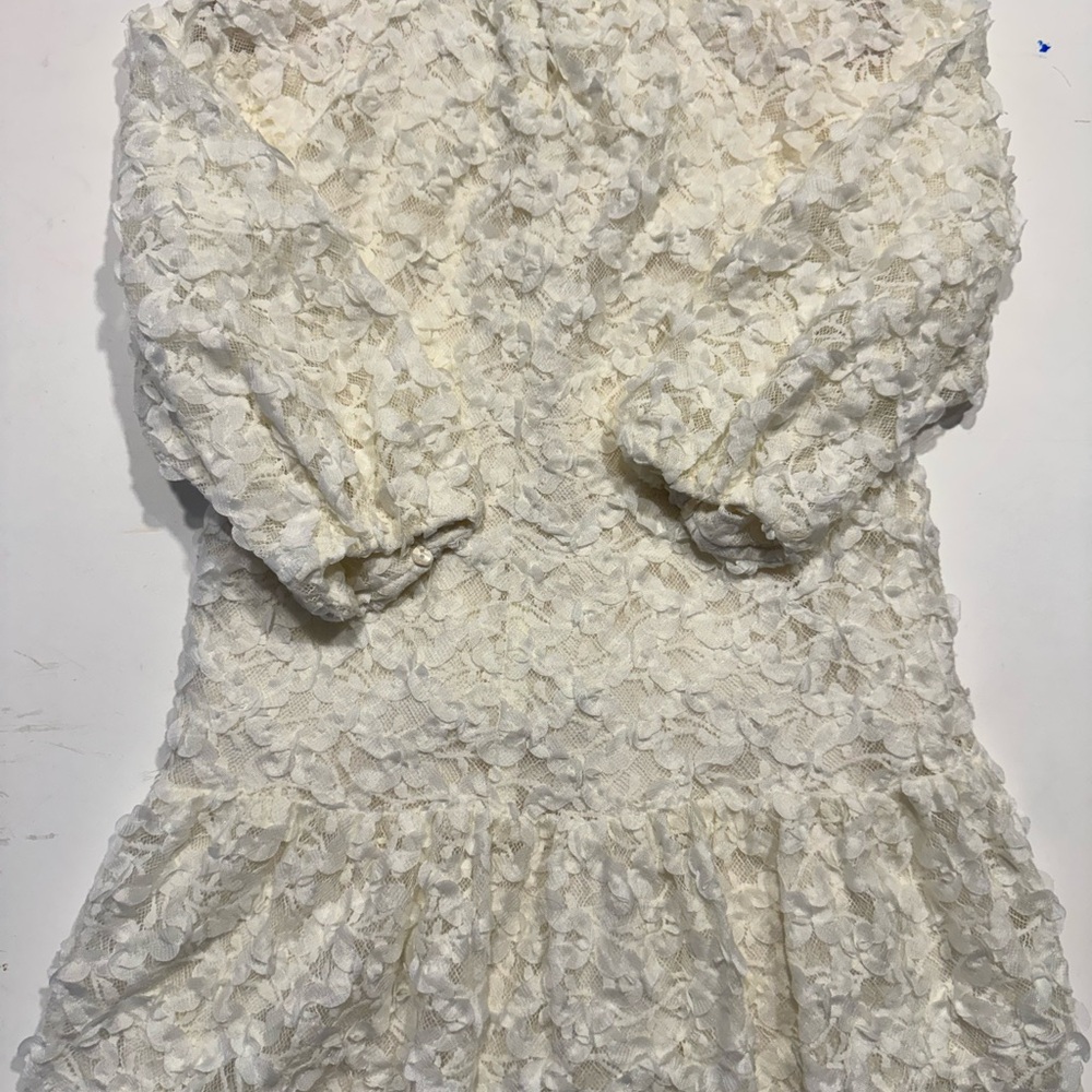 Zara Cream Floral Kids Dress